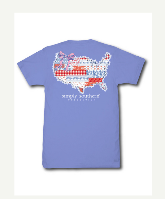 Simply Southern USA Patch Bali T-Shirt