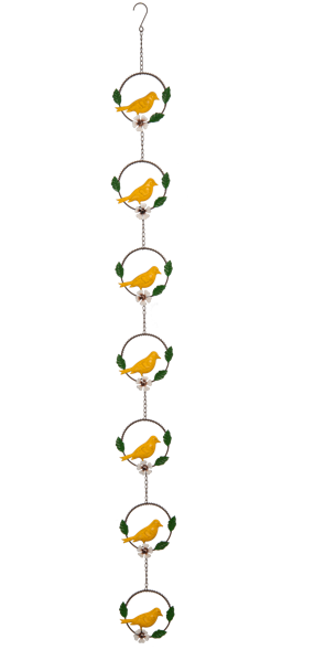 Colorful Bird Rain Chain