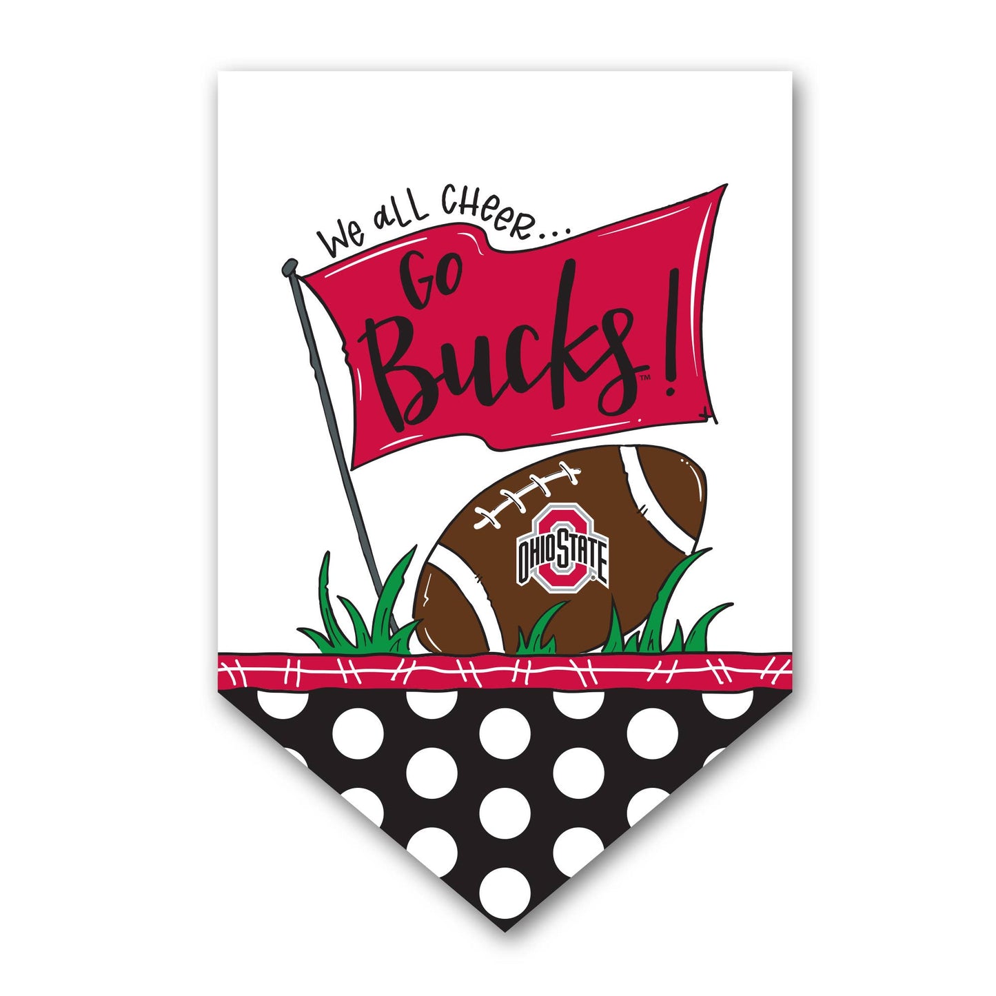 OH ST We All Cheer Flag