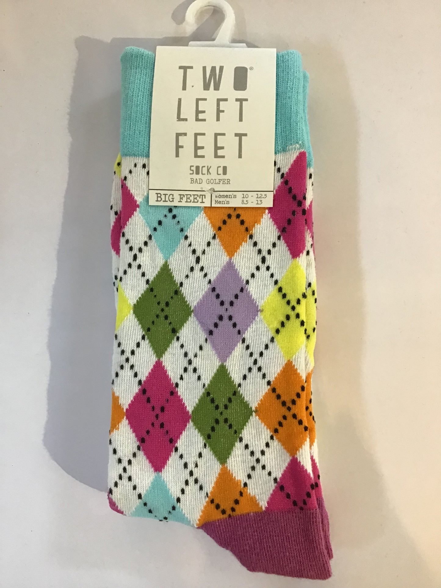 TWO LEFT FEET Bad Golfer Socks