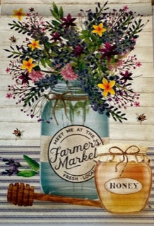 Wildflower Jar Spring Flag
