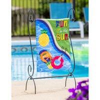 Fun in the Sun Pool Day Garden Applique Flag