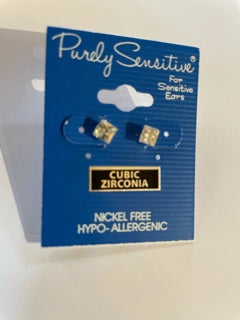 Purely Sensitive Silver Tone Earrings PIERCED