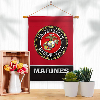 Two Group Flag Co - United State Armed Forces Military Marine Corps Decor Flag