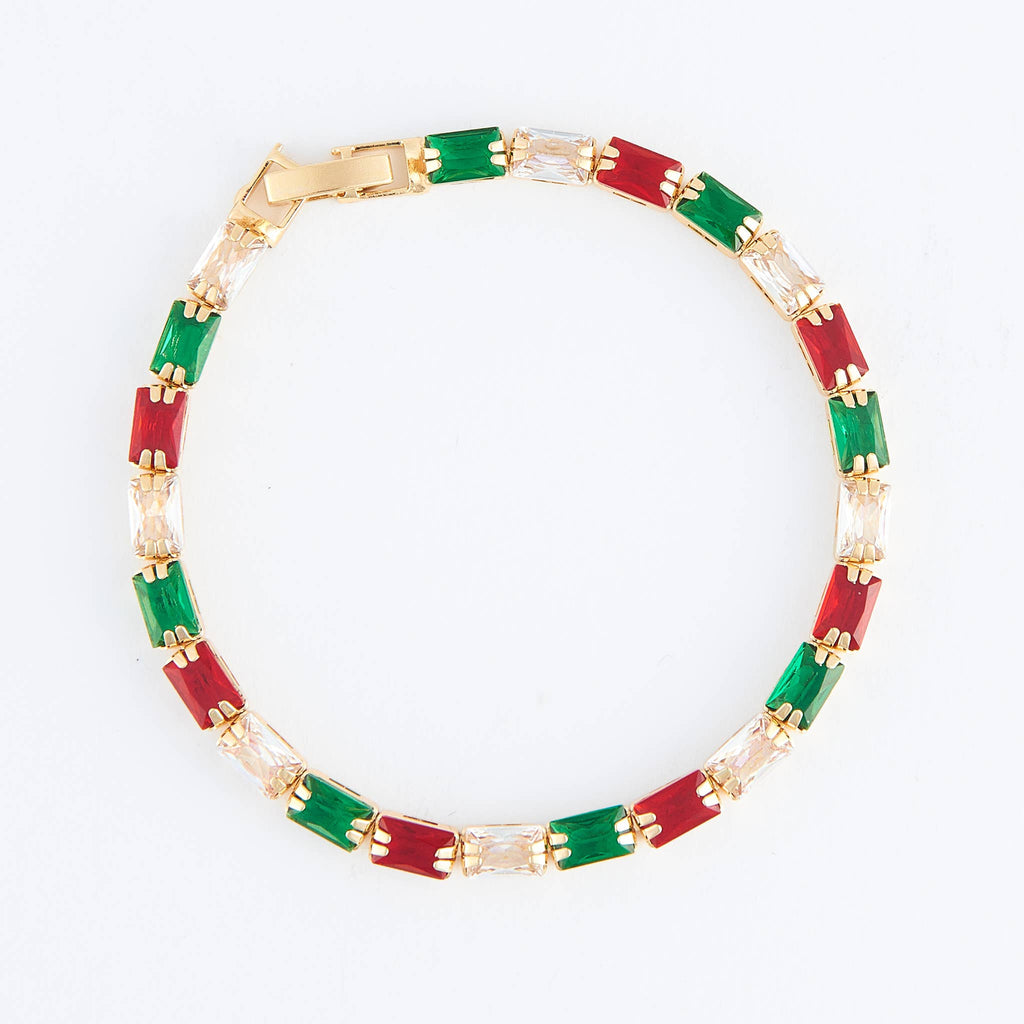 Howard's - Stella Holiday Baguette Gemstone Tennis Bracelet