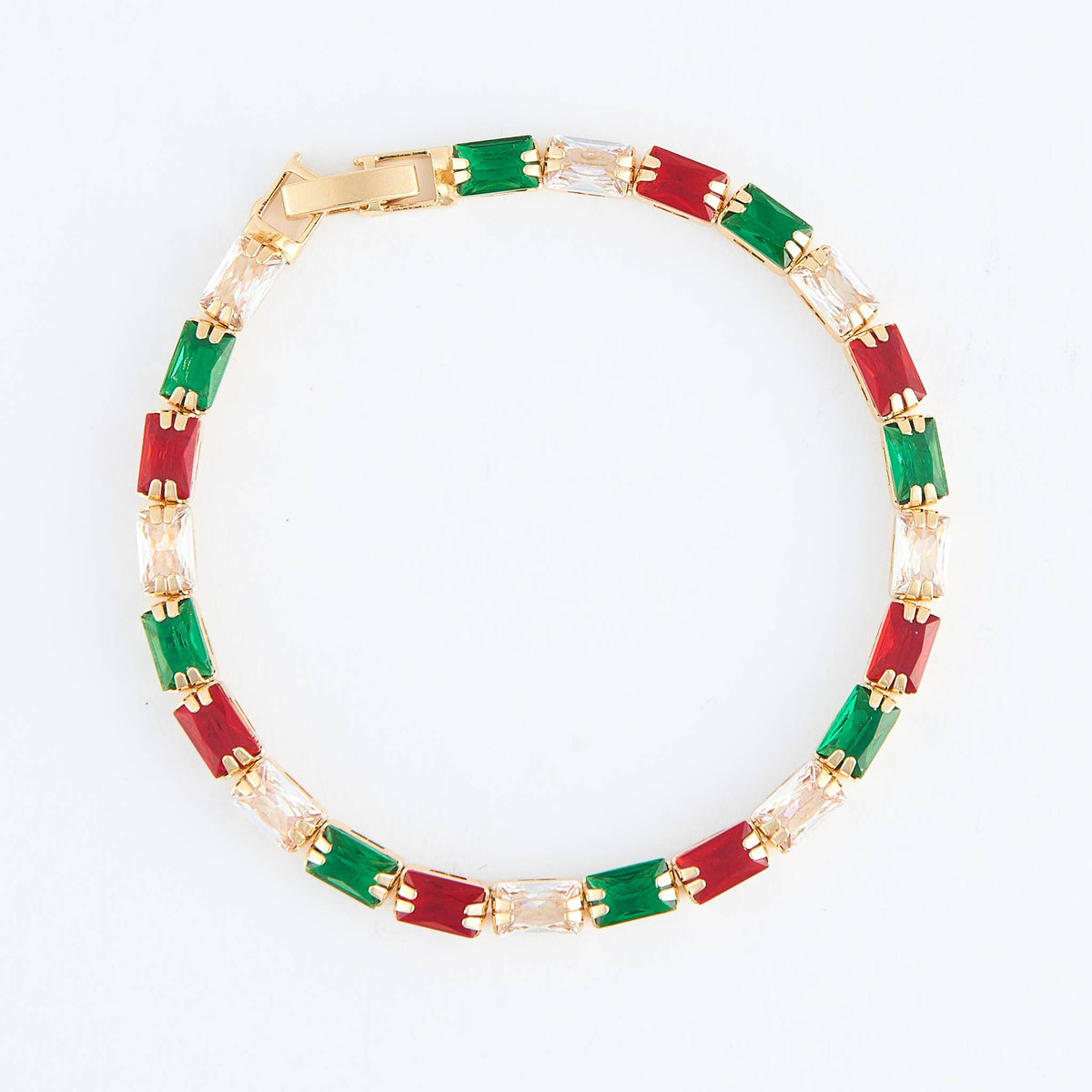 Howard's - Stella Holiday Baguette Gemstone Tennis Bracelet