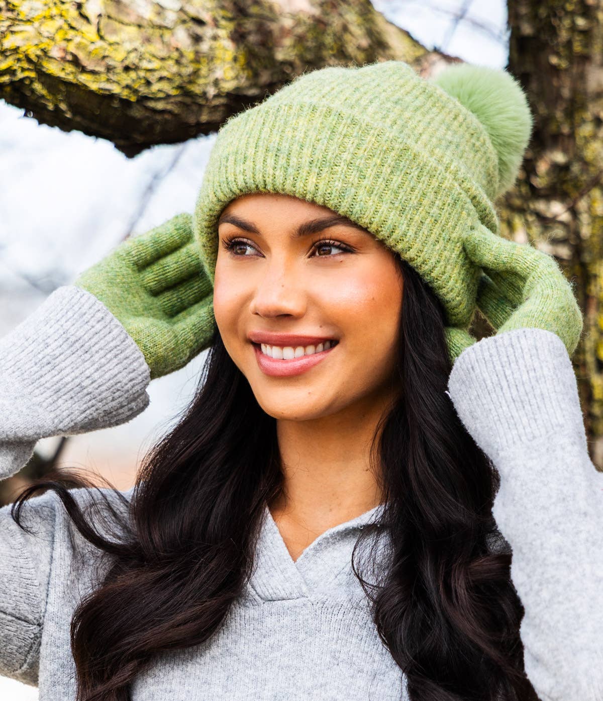 DM Merchandising - Britt's Knits Powder Knit Ultra Soft Pom Hat Assortment