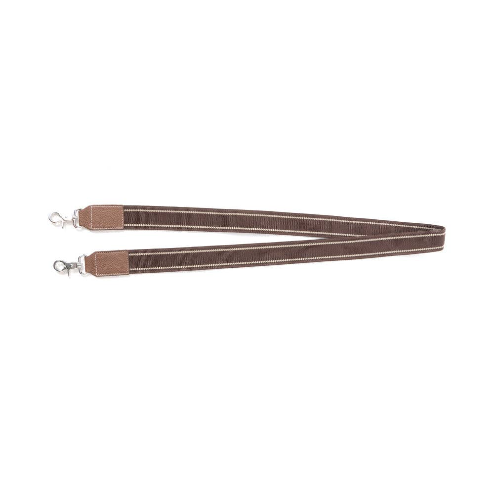 Myra Bag - Millingston Canvas Accessory Strap In Dark Brown