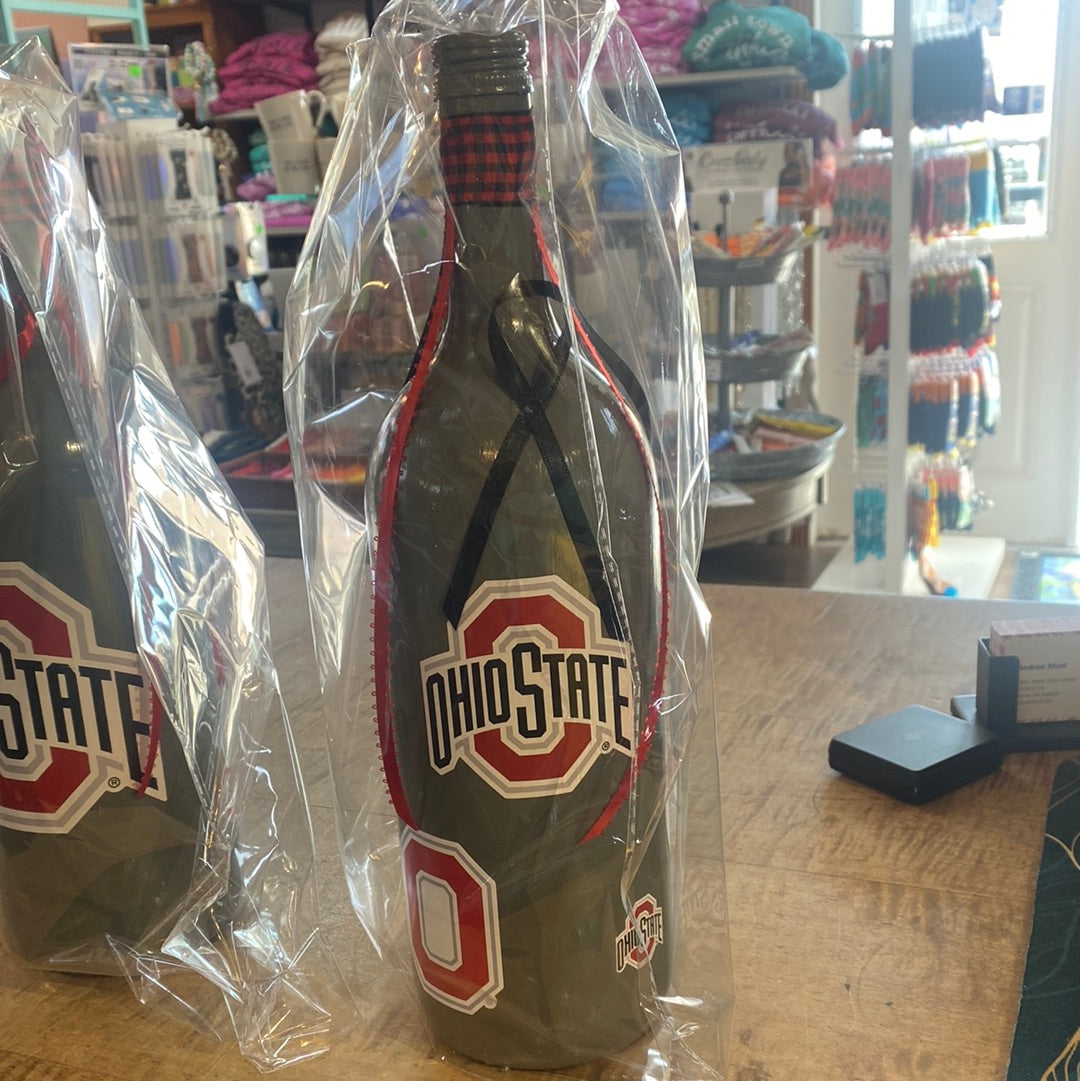 Ohio State Wine Bottle