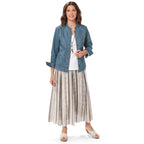 NorthStyle - Ruffle Trimmed Denim Jacket