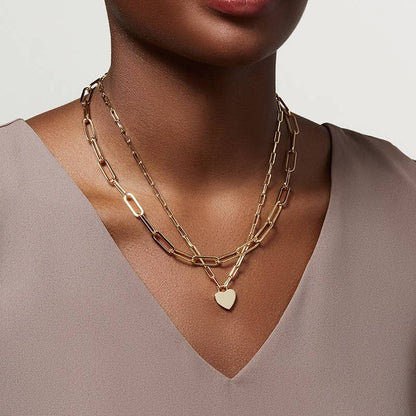 18K STAINLESS STEEL TARNISH FREE LAYERED NECKLACE |