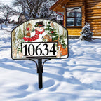 Studio M - Woodland Snowman Yard DeSign