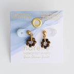 Howard's - Tiger Eye Earrings Drop Beaded Waterproof Narelle Gold Post
