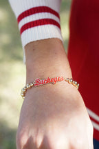 Canvas Style - Ohio State Buckeyes Autograph Enamel Stretch Bracelet !