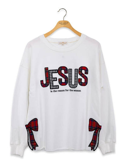 simply southern - Bow and Jesus Long Sleeve