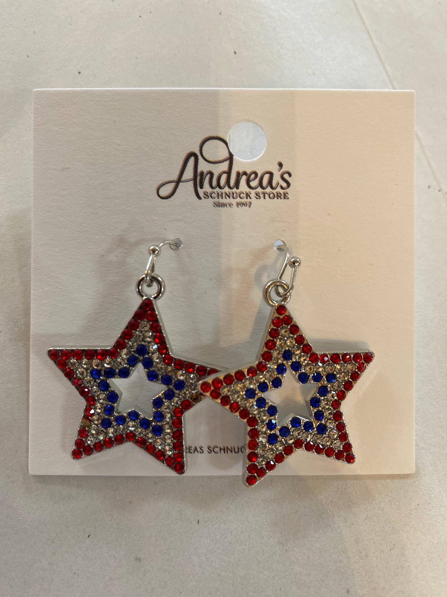 Patriotic Star Earrings