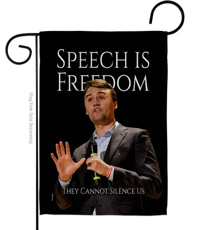 Two Group Flag Co - Charlie Kirk Flag Speech Is Freedom They Cannot Silence Us
