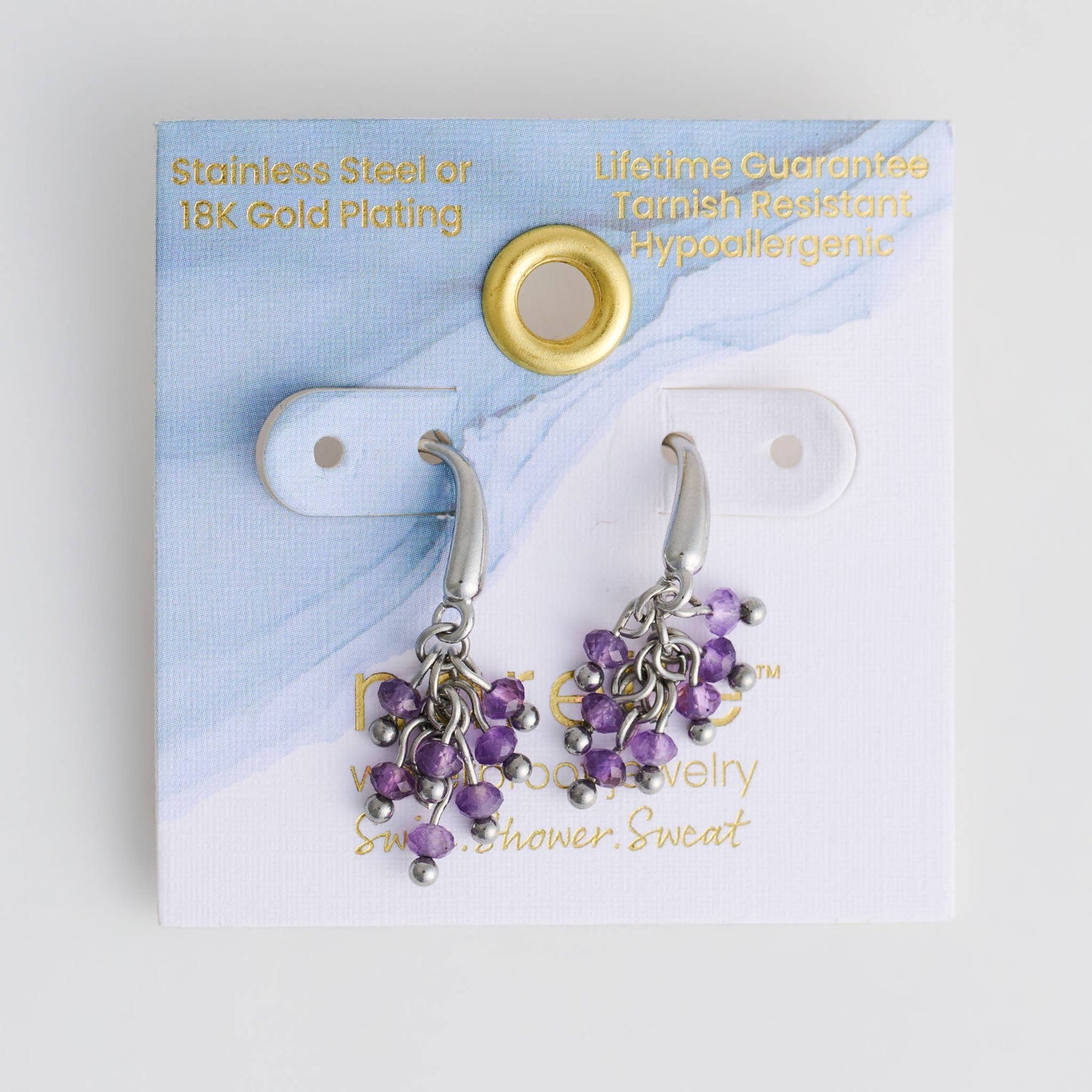 Howard's - Waterproof Earrings Gemstone Beaded Drop Narelle Fringe