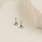 Howard's - Waterproof Earrings Puffy Heart Studs in Gold & Steel