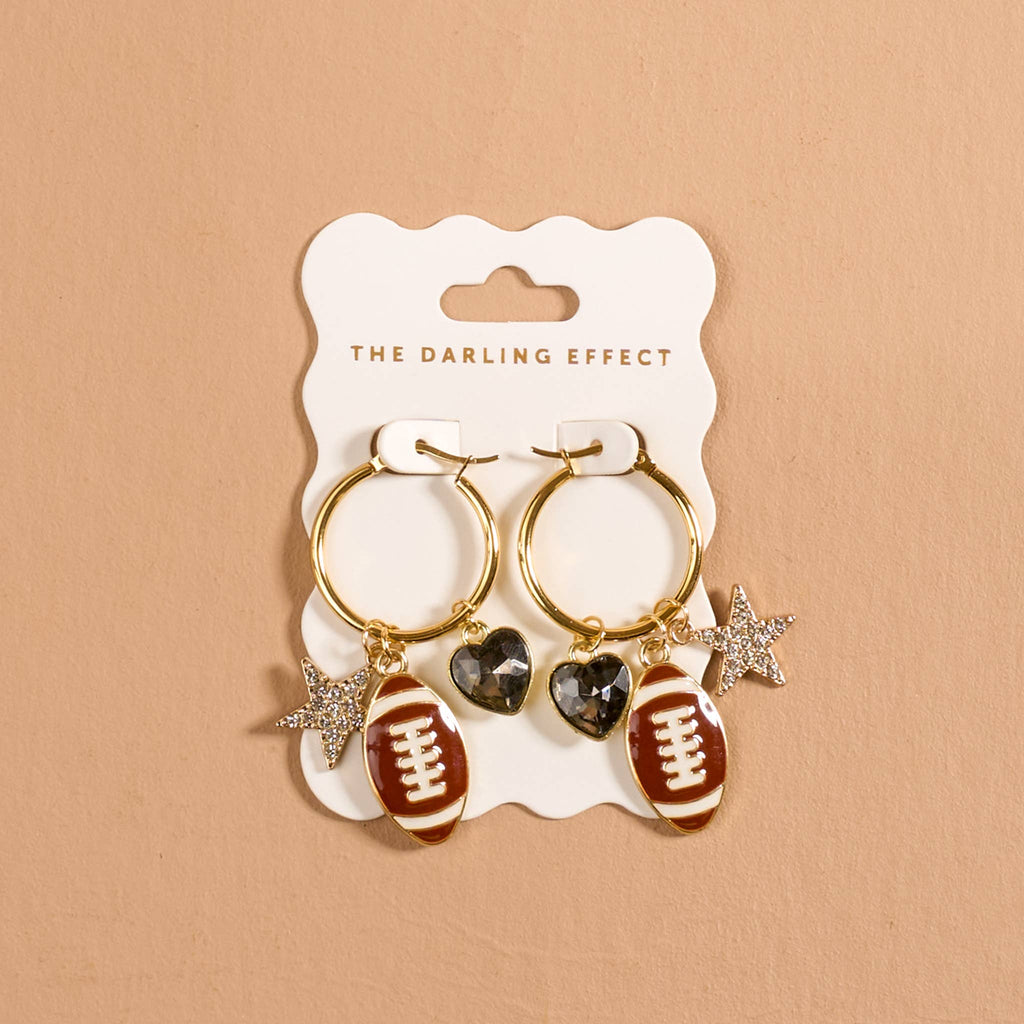 The Darling Effect - Signature Hoop Earrings-Gameday Glitz