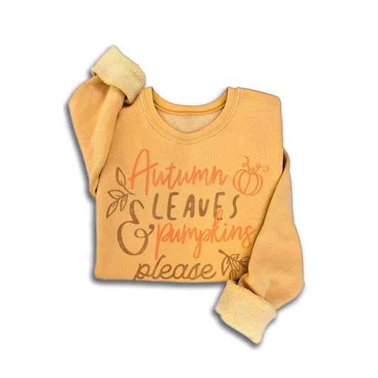 AUTUMN PUMPKINS MINERAL SWEATSHIRTS