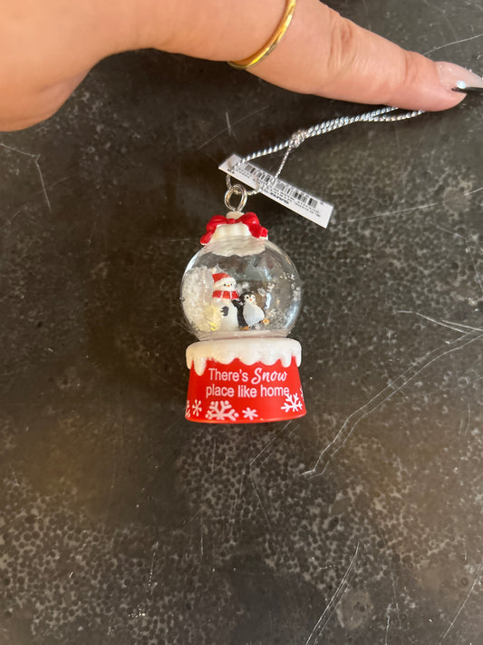 There's Snow Place Like Home Mini Snow Globe Ornament