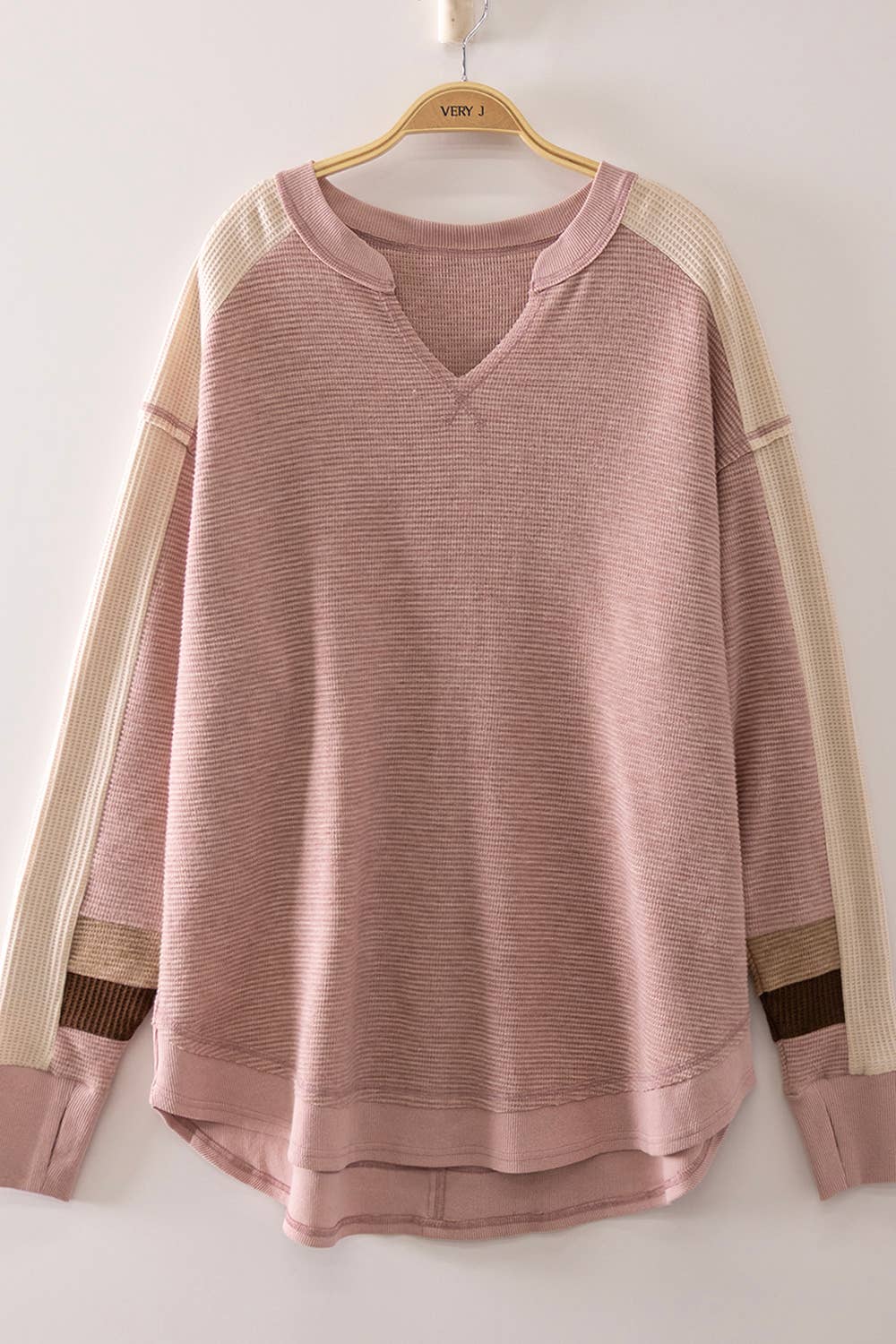 Krissie Waffle Knit Pullover Sweater