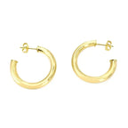 Maya J - 14K Gold-Plated Hollow Tube Hoop Earrings