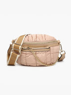 Jen & Co. - M2513 Mabel Quilted Nylon Belt Bag w/ Guitar Strap