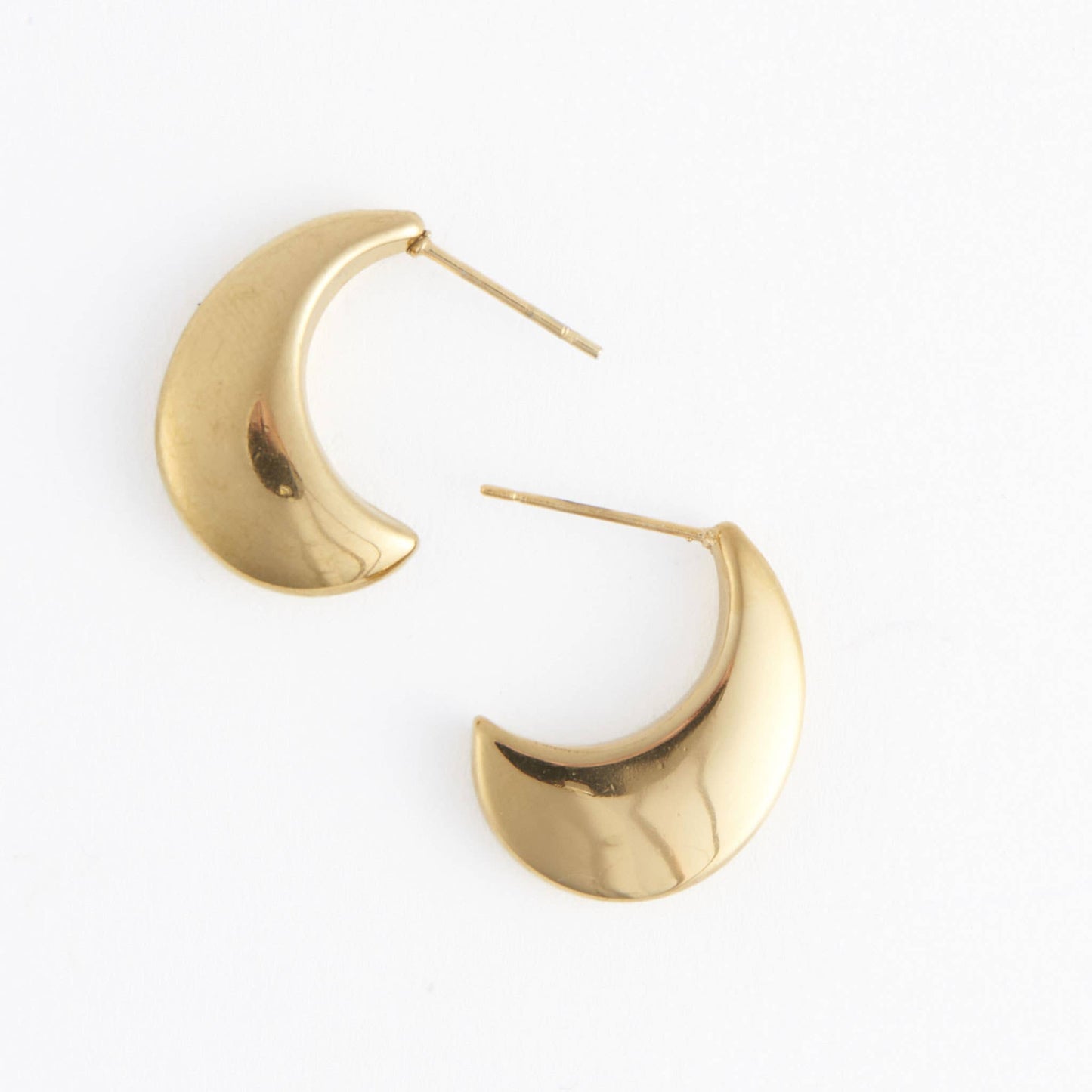Howard's - Waterproof Earrings Pointed Waterdrop Stud in Gold & Steel