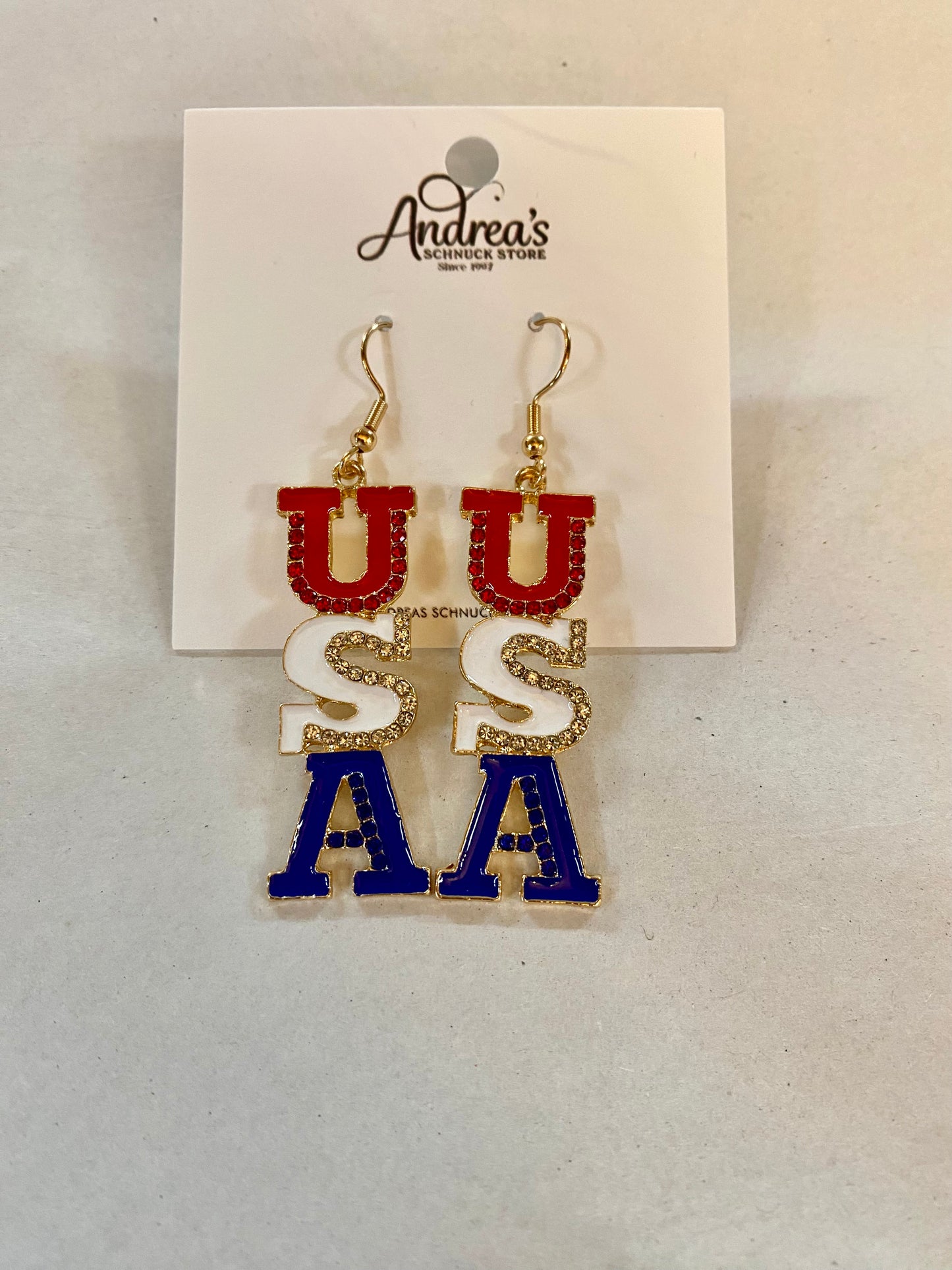 USA Beaded Earrings