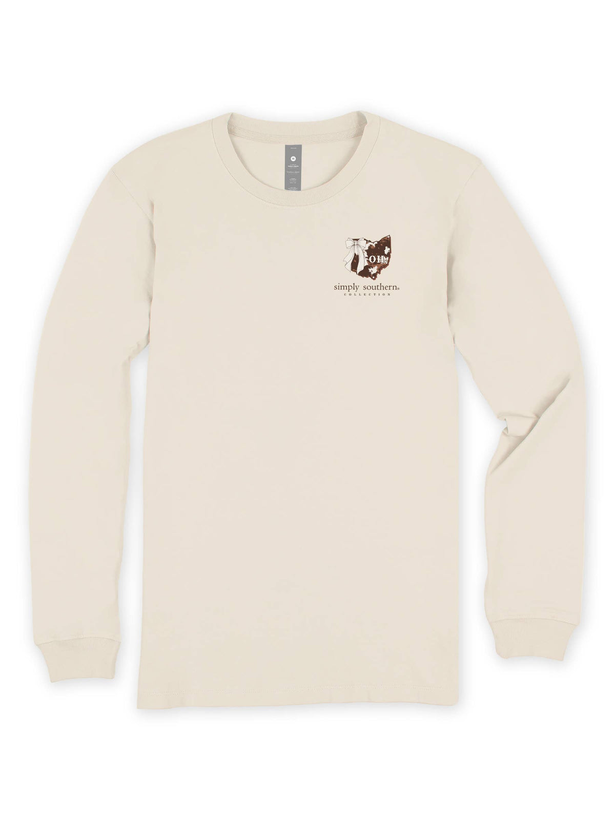 simply southern - State of Ohio LINEN Long Sleeve T-Shirt