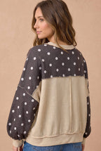 Haptics - Oversized Polka Dot Pullover