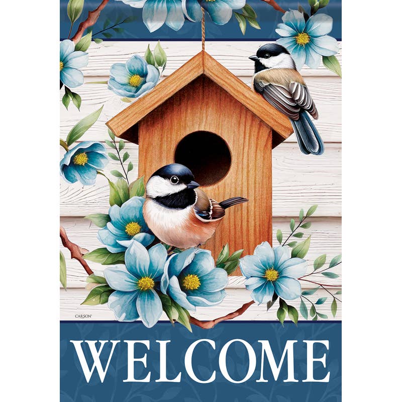 FlagTrends by Carson - "Chickadee Royal" Dura Soft™ Garden Flag