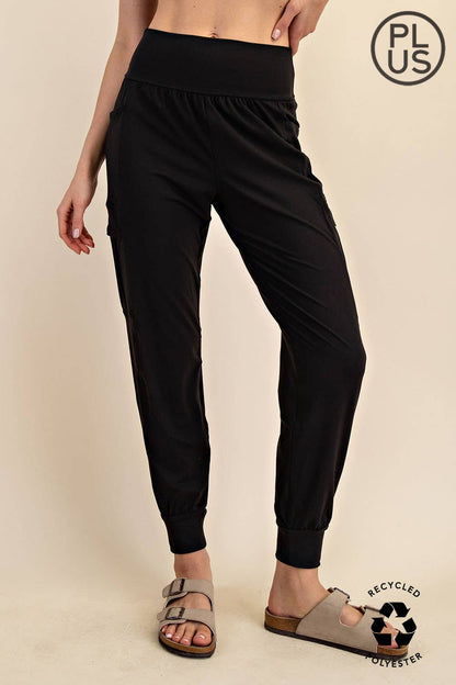 Rae Mode - PLUS SIZE BUTTER JOGGER WITH SIDE POCKETS