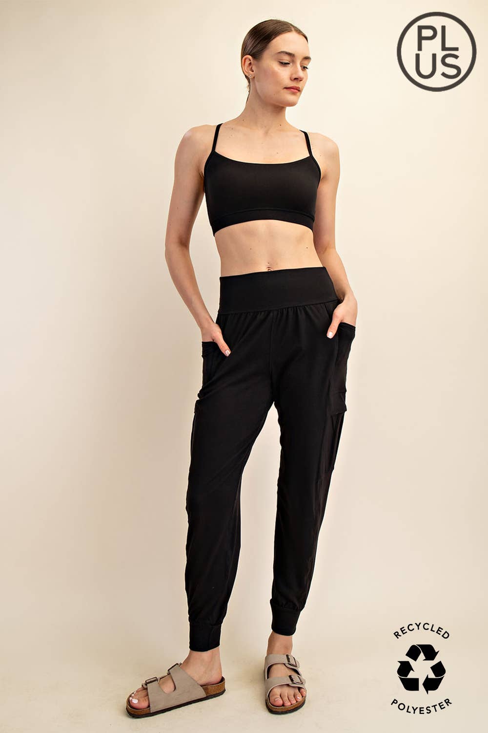 Rae Mode - PLUS SIZE BUTTER JOGGER WITH SIDE POCKETS