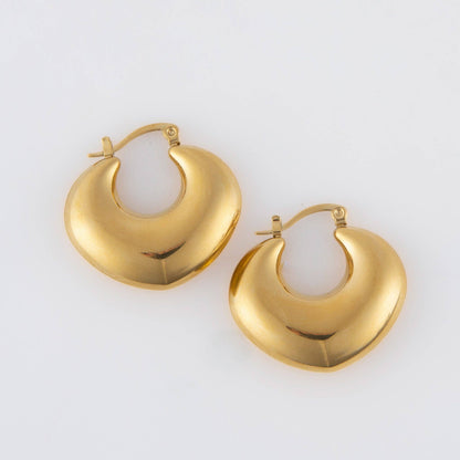 Howard's - Narelle Waterproof Round Geo Hoop Earrings
