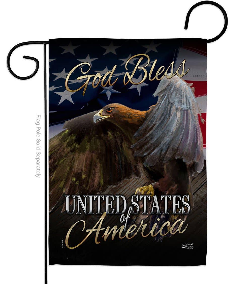 Two Group Flag Co - American Eagle Americana Star and Stripes Bird Decor Flag