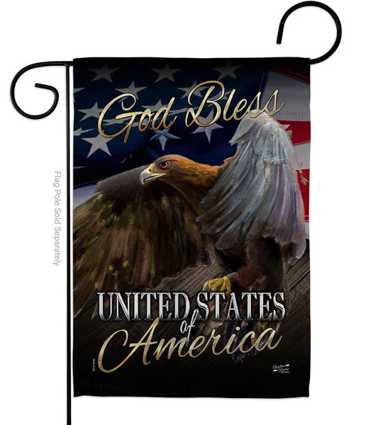 Two Group Flag Co - American Eagle Americana Star and Stripes Bird Decor Flag