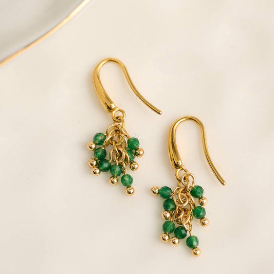 Howard's - Waterproof Earrings Gemstone Beaded Drop Narelle Fringe