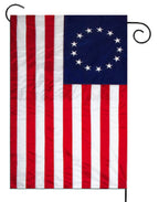 Betsy Ross Embroidered Nylon Garden Flag