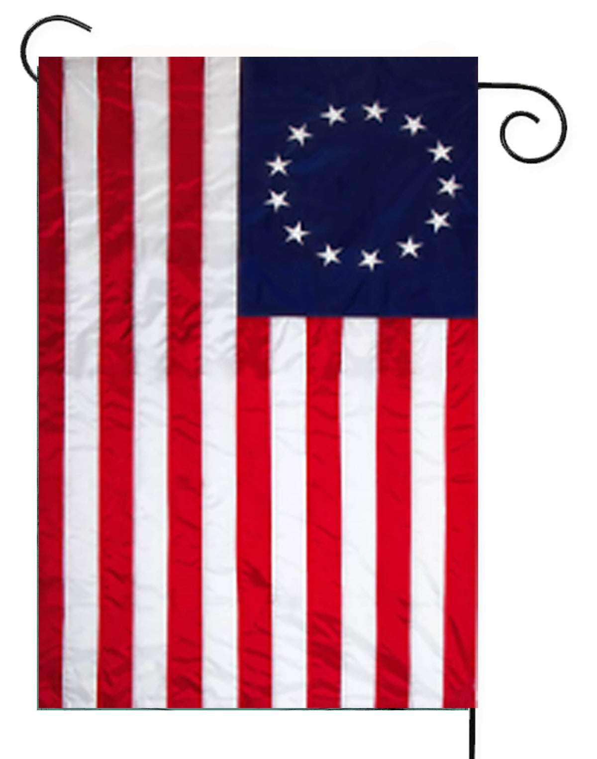 Betsy Ross Embroidered Nylon Garden Flag
