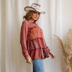 Young Threads - Limited Edition Sweater Knit Jhabla Top with Graceful Tiers