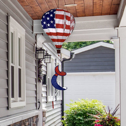 Briarwood Lane - American Flag Deluxe Hot Air Balloon Spinner