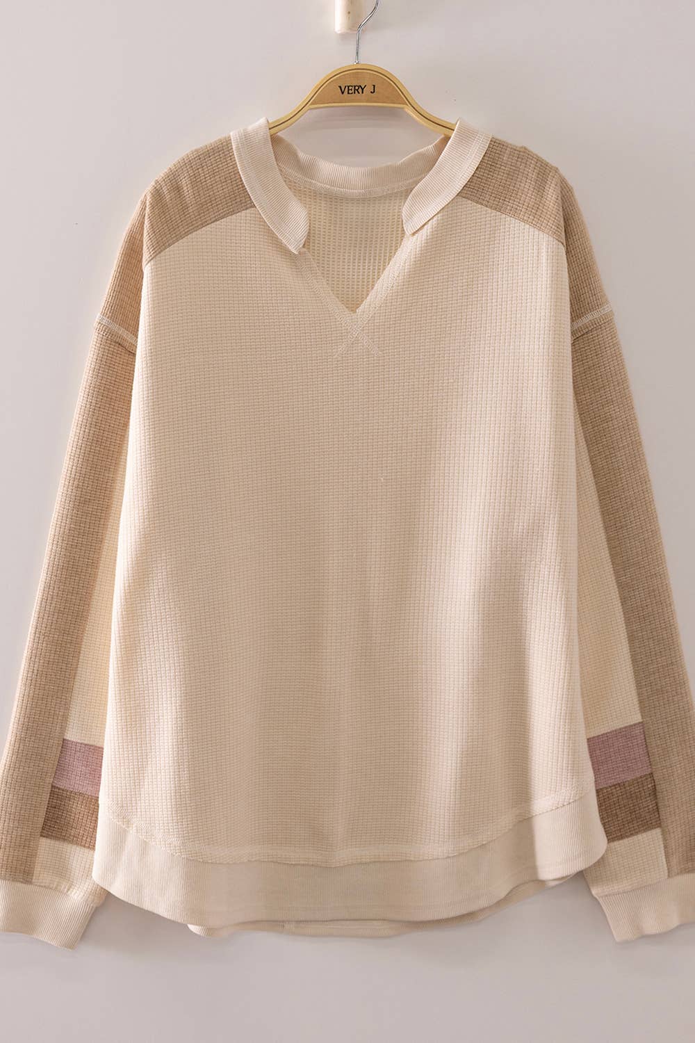 Krissie Waffle Knit Pullover Sweater