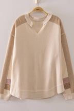 Krissie Waffle Knit Pullover Sweater