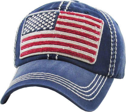 USA Flag Vintage Ballcap