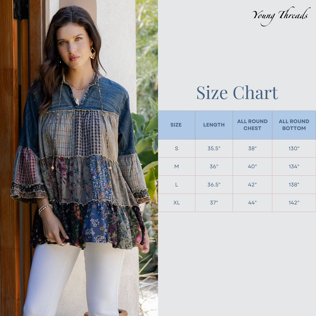 Artistic Fusion: Overdyed Jhabla Top With Emb