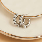 Howard's - Waterproof Earrings Pearl C-Hoop Gold & Stainless Steel