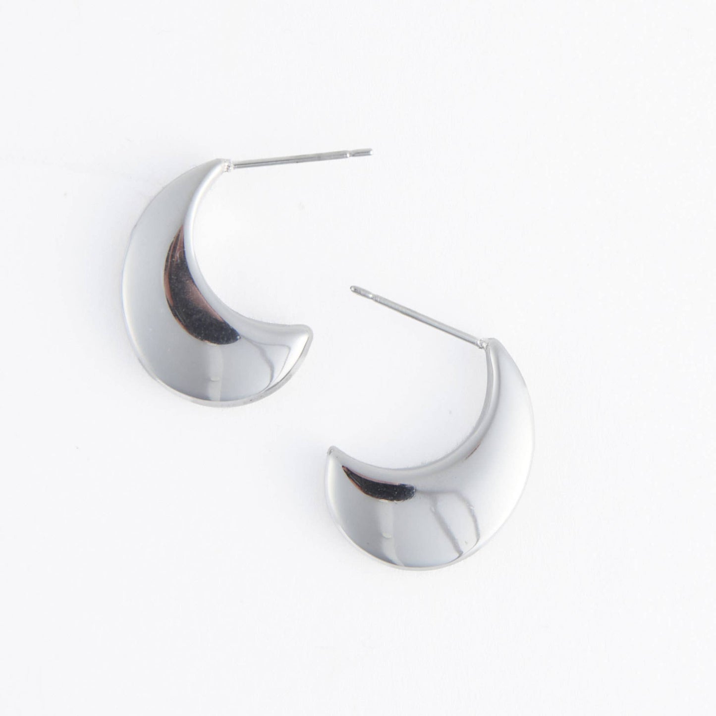 Howard's - Waterproof Earrings Pointed Waterdrop Stud in Gold & Steel